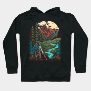 Beautiful Hiker Motif - Buy and Plant a Tree Hoodie